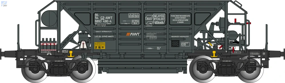 Albert Modell 689044 Výsypný 4-osý vůz Faccpp SK - AWT