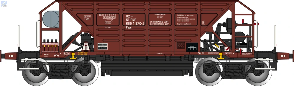 Albert Modell 689049 Výsypný 4-osý vůz Facc PKP
