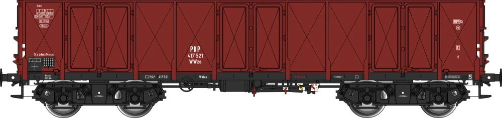 Albert Modell 417003 Vysokostěnný 4-osý vůz WWzo PKP