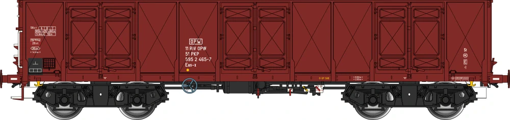 Albert Modell 595029 Vysokostěnný 4-osý vůz Eas-x PKP