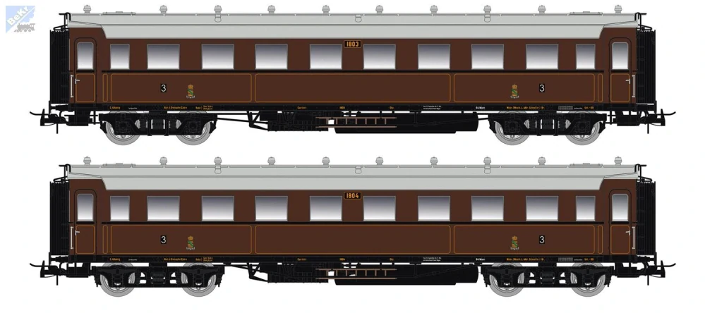 Saxonia Modellbau 87173 Set dvou osobních 4-osých vozů 3. tř. C4Ü Sa 07 K.Sächs.Sts.E.B.