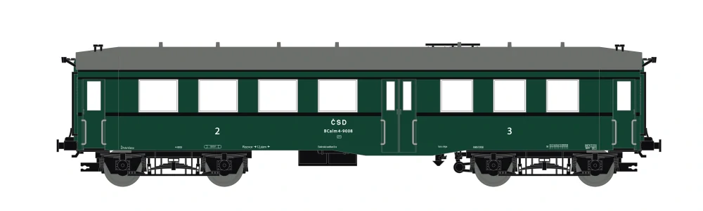 Saxonia Modellbau 120053 Osobní 4-osý vůz 2./ 3. tř. BCalm "Altenberg" ČSD