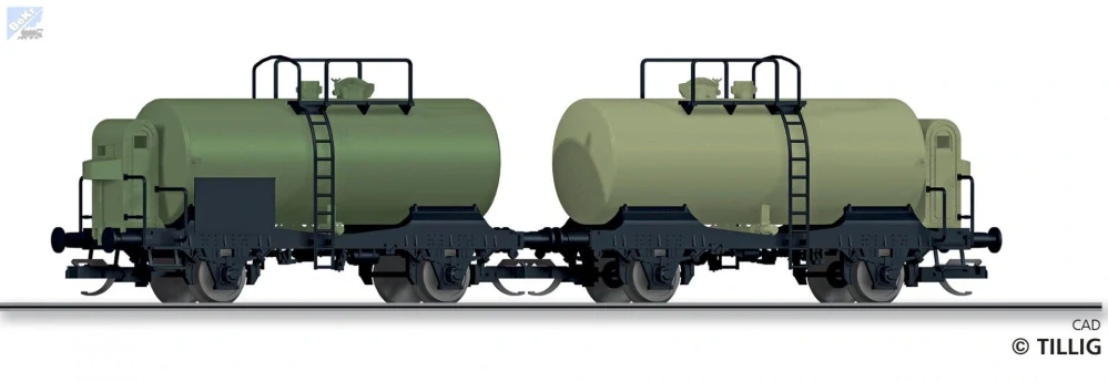 Tillig 01140 Set dvou cisternových 2-osých vozů R ČSD