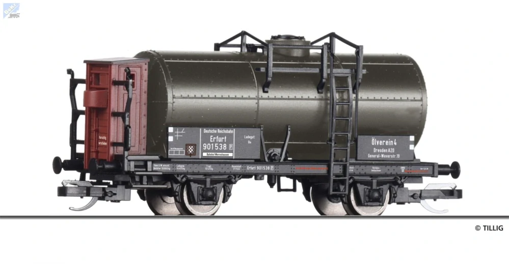 Tillig 95779 Cisterna 2-osá „Ölverein 4 Dresden“ DRG