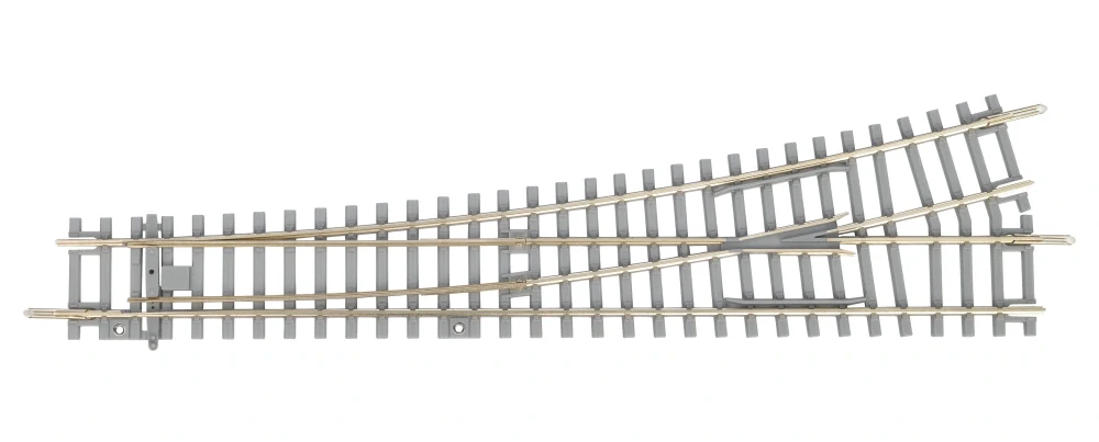 Piko 55170 A-Gleis rovná výhybka na betonových pražcích levá 15°, délka 239 mm, R9-908 mm