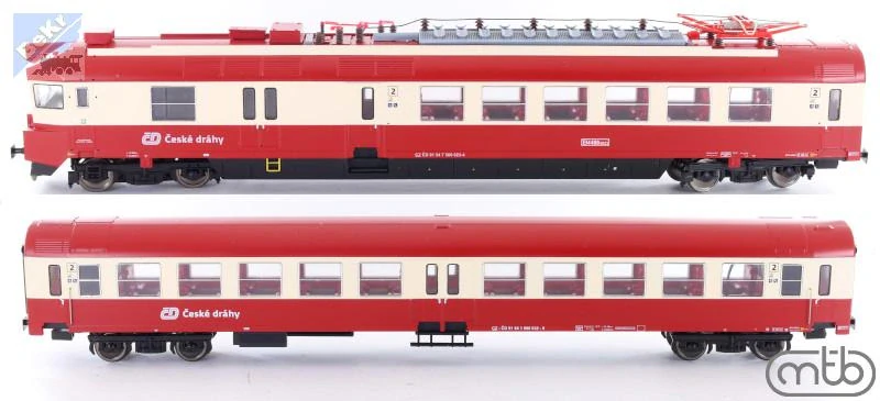 MTB 560024+060033 Elektrická jednotka 060 033 + vložený vůz 060 033 ČD Panťák !!! AKCE !!!