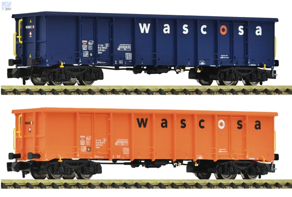 Fleischmann 6660140 Set dvou vysokostěnných 4-osých vozů Eanos Wascosa D - WASCO