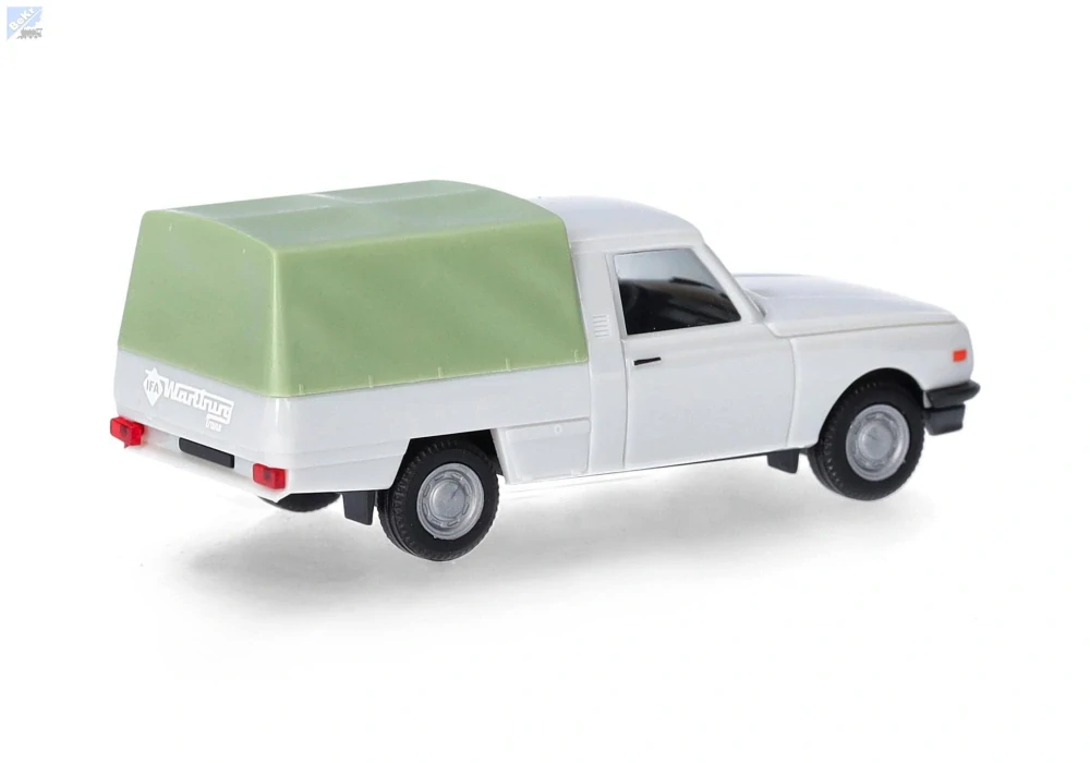 Herpa 420921-002 Wartburg 353 Trans '85 s plachtou, světle šedá