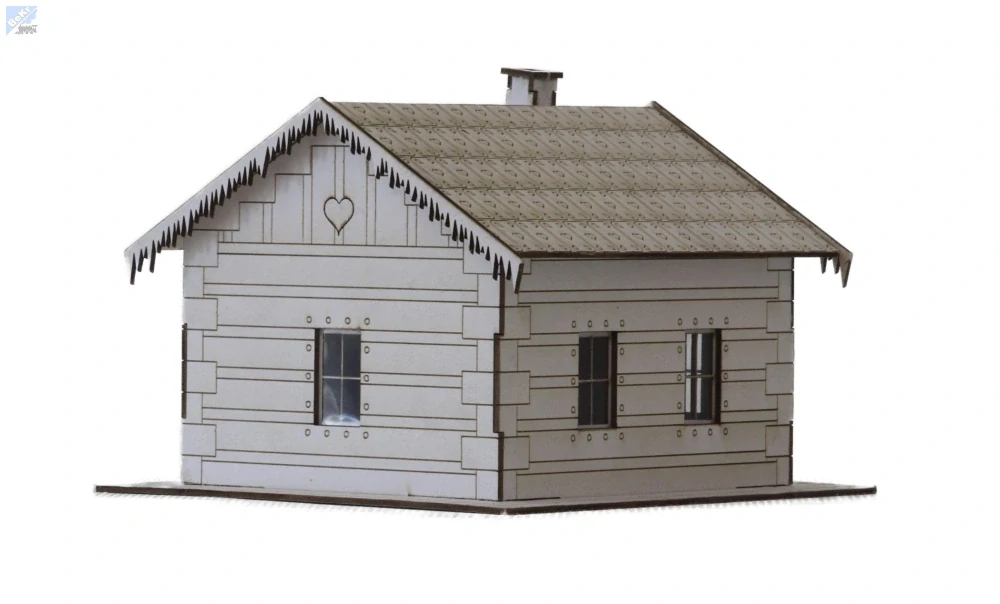 Igra model 200107 Perníková chaloupka junior (nebarvená), stavebnice Laser Cut