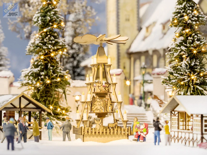 Noch 14395 Vánoční trh Pyramida, stavebnice LASER CUT