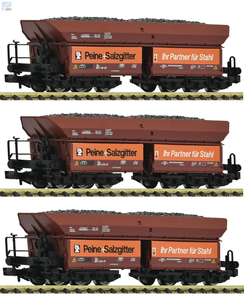 Fleischmann 6660149 Set tří výsypných 6-osých vozů Peine+Salzgitter“ DB