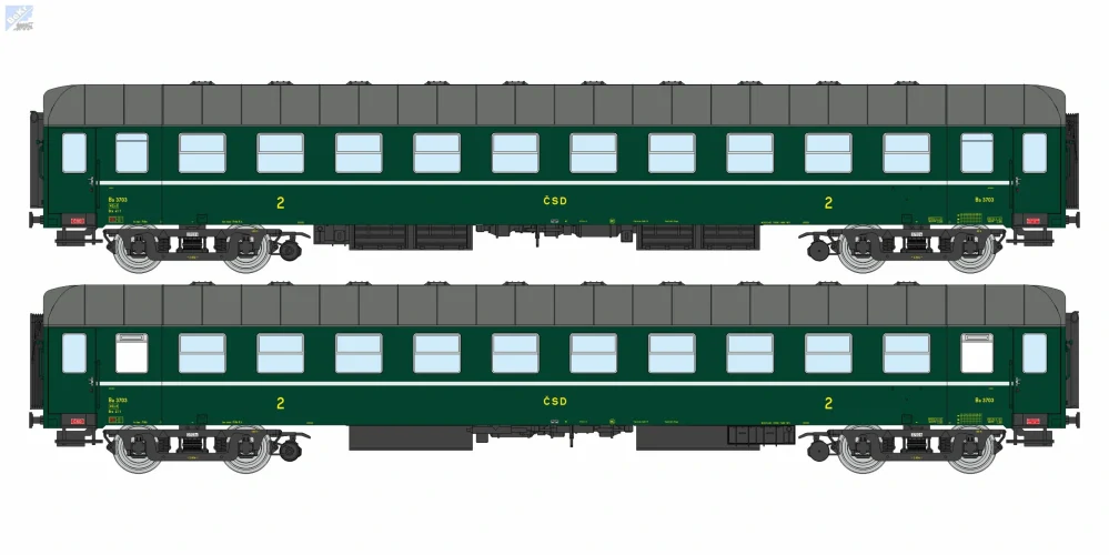 Igra model 97110063 Osobní 4-osý vůz 2. tř., Ba s rozhlasovou ústřednou, 4dv., Praha ČSD !!! AKCE !!!