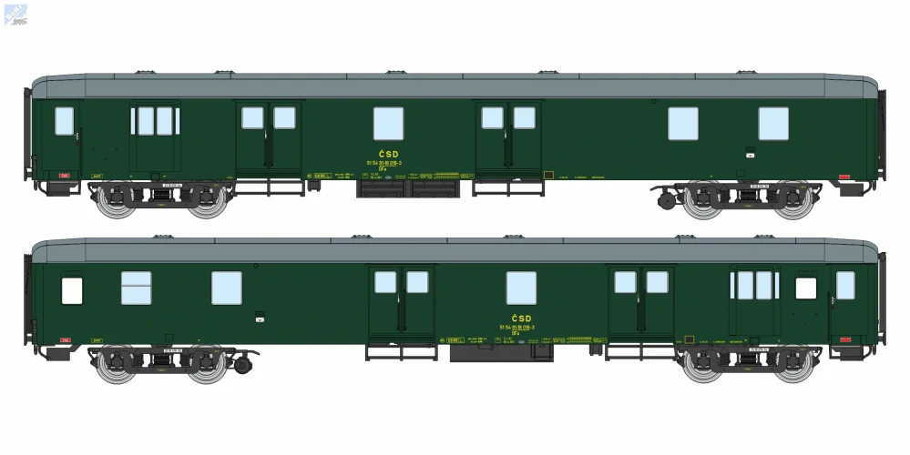Igra model 97210018 Služební, poštovní 4-osý vůz DFa Brno ČSD