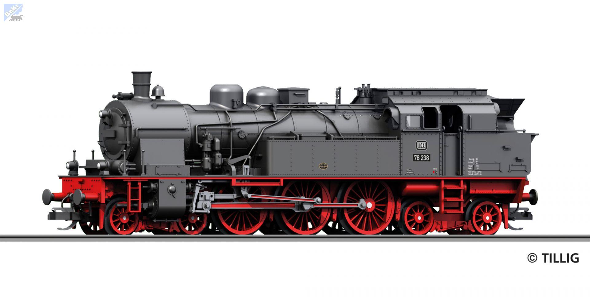 Tillig 04206 Parní lokomotiva BR 78.238 DB !!! AKCE !!!