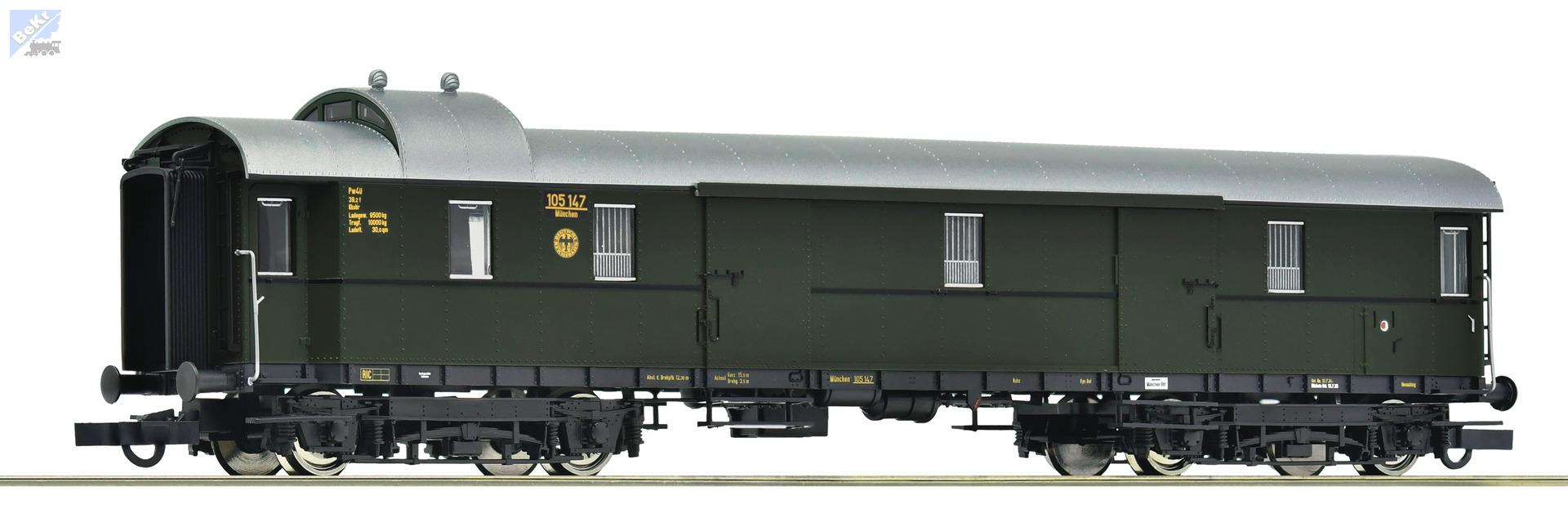 Roco 6200140 Zavazadlový 4-osý vůz Pw4ü-28 DRG
