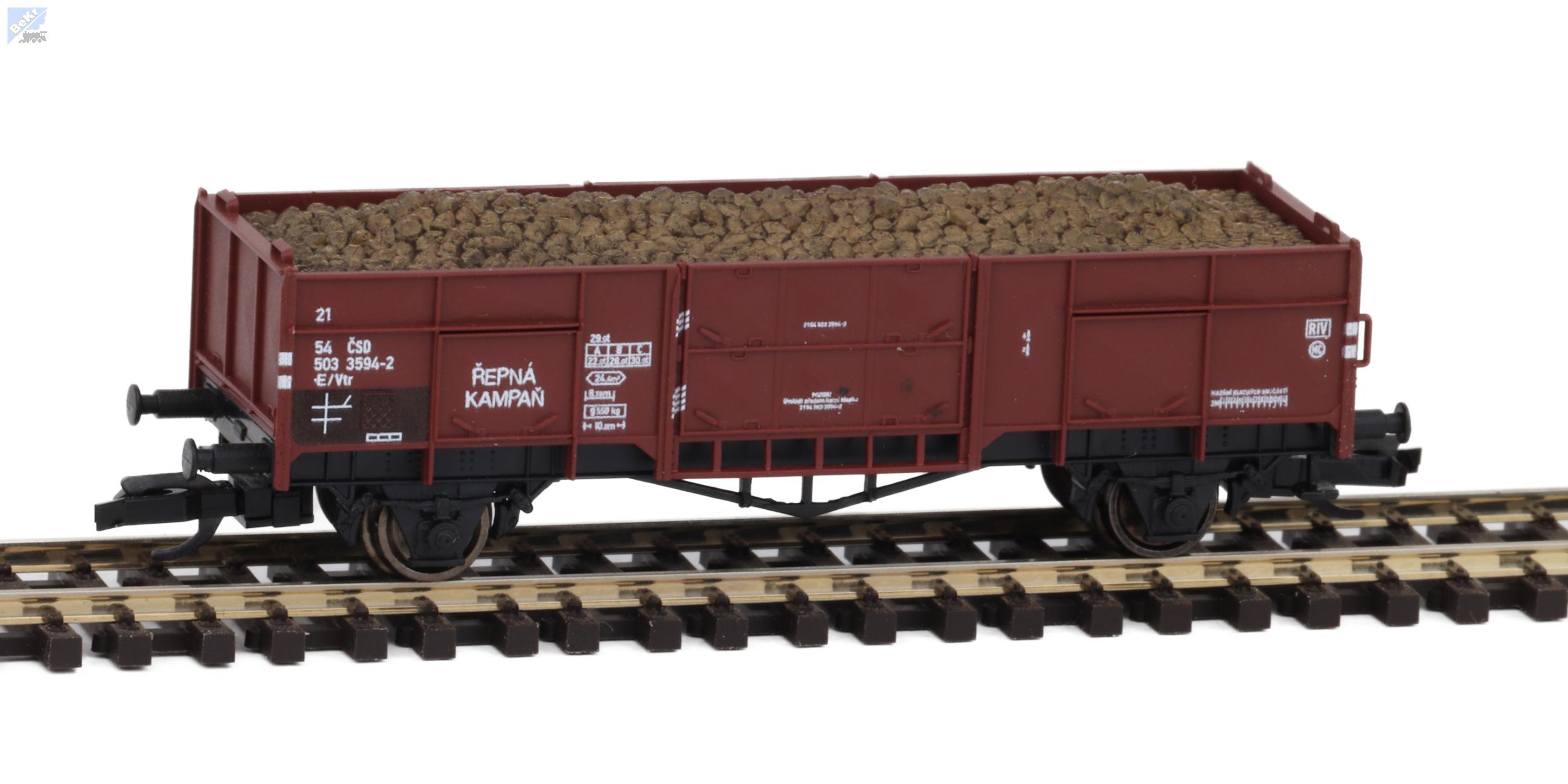 Igra model 96600011 Otevřený 2-osý vůz E/Vtr naložený cukrovou řepou, ŘEPNÁ KAMPAŇ ČSD