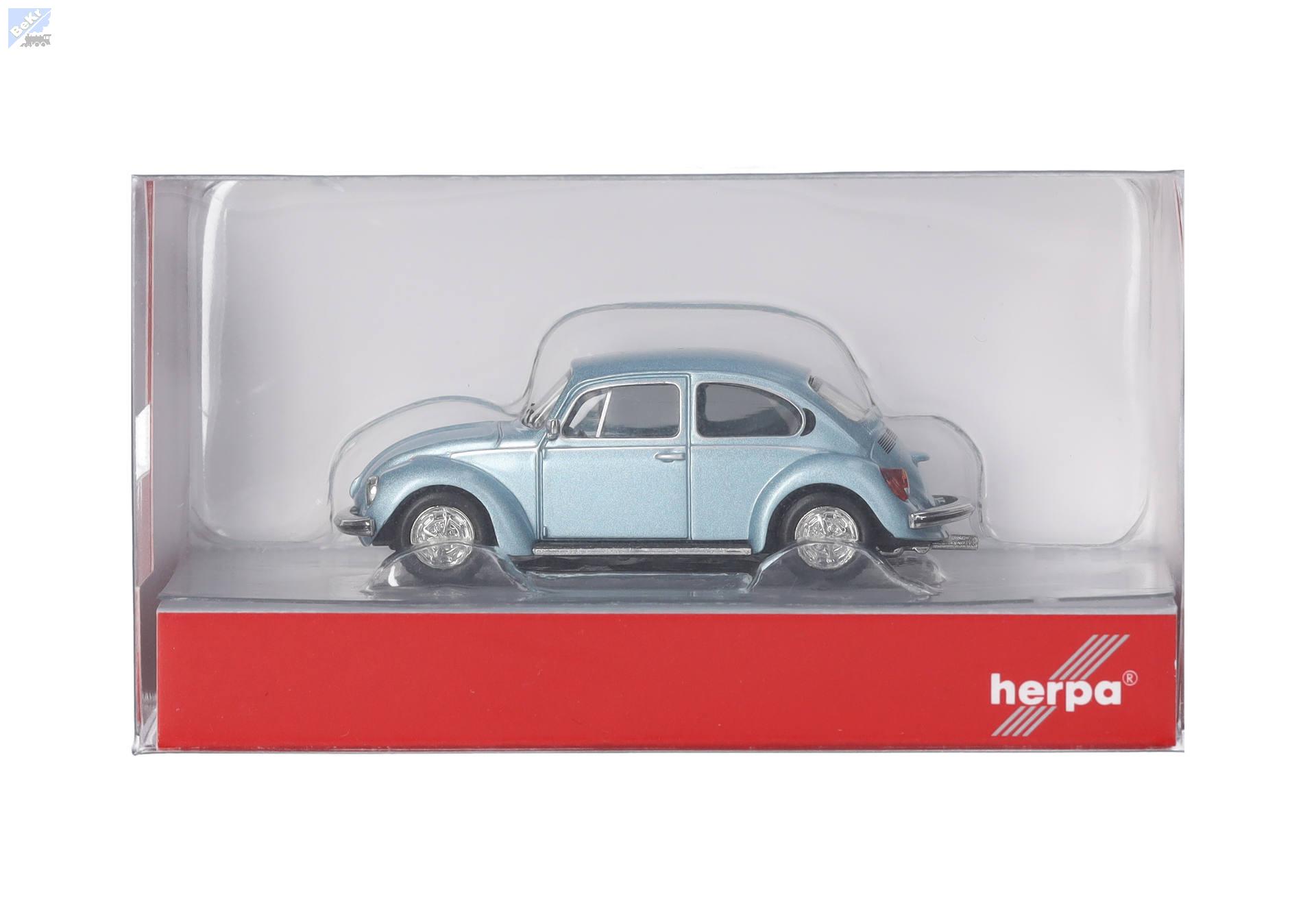 Herpa 430982-003 Volkswagen (VW) Beetle 1303, metalická barva Marathon Blue