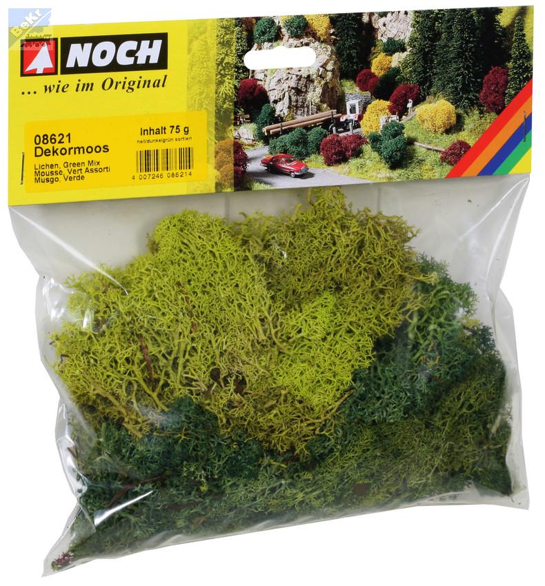 Noch 08621 Mech světle a tmavě zelený 75g