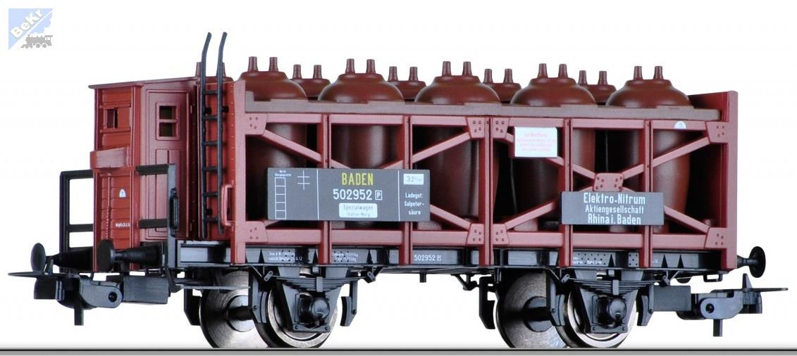 Tillig 76611 Nádobový 2-osý vůz na přepravu kyselin Elektro-Nitrum Bad.St.B.