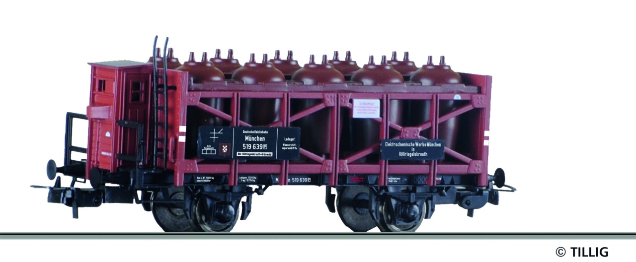 Tillig 76612 Nádobový 2-osý vůz na přepravu kyselin DRG 
