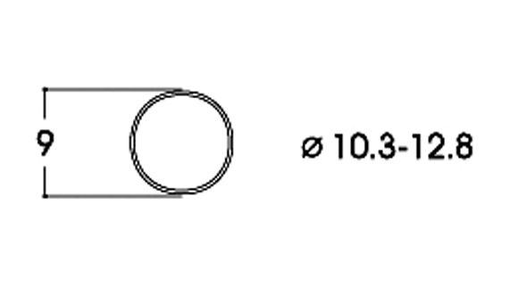 Roco 40069 Bandáž 9 mm - použití pro dvojkolí 10,3 - 12,8 mm