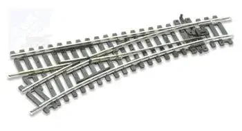 Peco ST241 Výhybka levá s izolovanou srdcovkou, 22,5°, R 438 mm, délka 168 mm