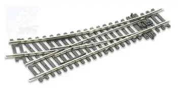 Peco ST240 Výhybka pravá s izolovanou srdcovkou, 22,5°, R 438 mm, délka 168 mm