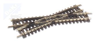 Peco ST-50 Křižovatka pravá 22,5°, délka 87mm, izolované srdcovky