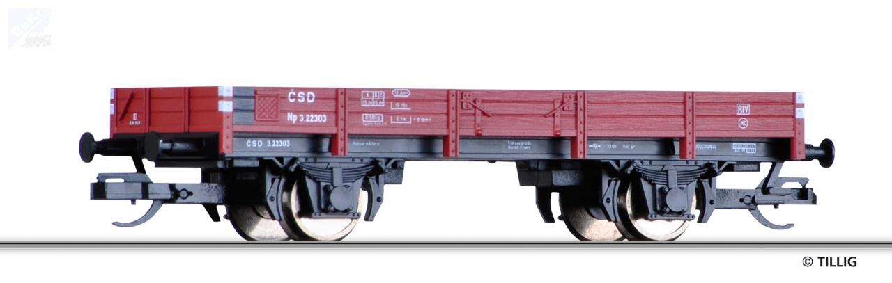Tillig 502574 (14922) Nízkostěnný 2-osý vůz Np ČSD