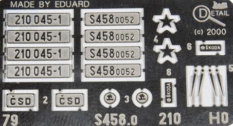 Detail 79 Leptané doplňky na střídav. elektrickou loko řady S458 0052, 210 045-1