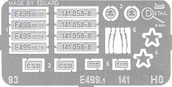 Detail 93 Leptané doplňky na stejnosměrnou elektrickou loko řady E499 1029, 141 