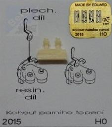 Detail 2015 Kohout parního topení resinový odlitek a lept
