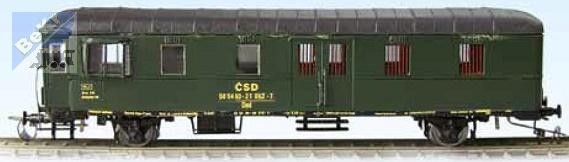 Detail 10310 Stavebnice 2-osého služebního vozu Dsd Rybák (s vyhlídkou) ČSD sta.