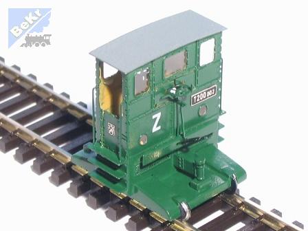 DK-model H00290 Motorová lokomotiva T200.0 ČSD, Breuertraktor Typ IV - DR, stavebnice z leptaného plechu
