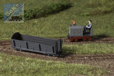 Auhagen 41709 Nákladní 4-osý vůz na přepravu sypkého materiálu, atrapa staveb.