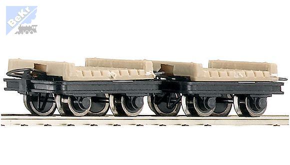 Roco 34607 Set dvou 2-osých plošinových vozů
