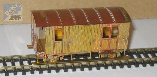 DK-model TT0552 Služební a poštovní vůz DF ( r.v. 1899 - Ringhoffer)