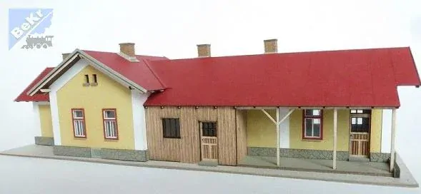 Igra model 151013 Výpravní budova Malá Hraštice, stavebnice Laser Cut