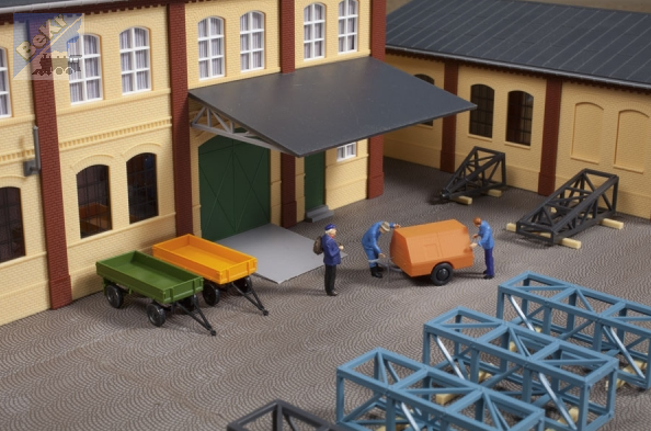 Auhagen 41642 Set přívěsů, 2x vlečka, 1x kompresor, stavebnice