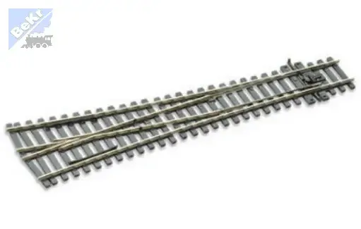 Peco SL-E198 Symetrická výhybka, úhel rozevření 12°, R 1829 mm, délka 220mm