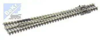 Peco SL-E188 Rovná výhybka pravá 12°, R 1524 mm, délka 258 mm