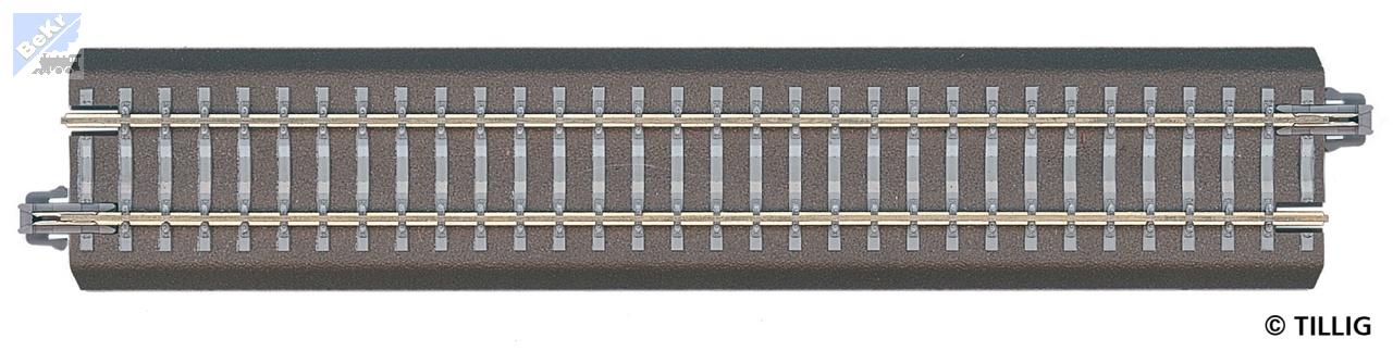 Tillig 83740 Napájecí kolej na betonových pražcích s podložím pro digitální/analogový provoz, délka 166 mm