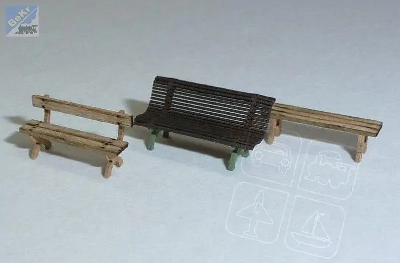 Igra model 130019 Lavičky, 3+3+3ks, stavebnice Laser Cut