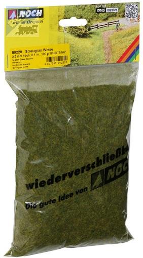Noch 50220 Statická tráva 2,5 mm, zelená louka, 100 g