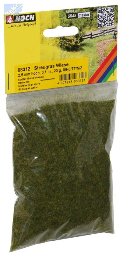 Noch 08312 Statická tráva 2,5 mm, světle zelená, 20 g