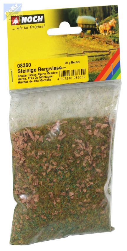 Noch 08360 Statická tráva 2,5 mm, kamenitá louka, 20 g