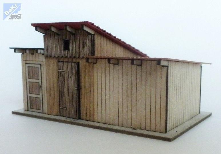 Igra model 160003 Trojice kůlen Malá Hraštice, stavebnice Laser Cut