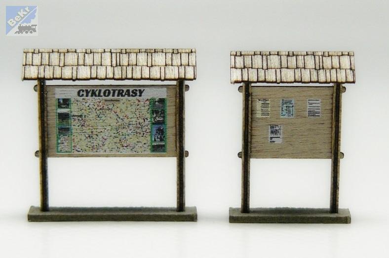 Igra model 170003 Informační tabule 2ks, stavebnice Laser Cut