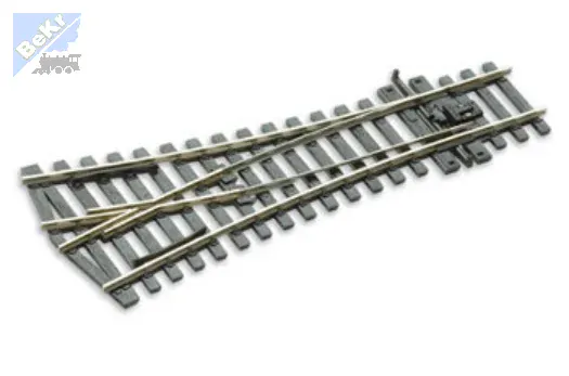 Peco SL-E197 Symetrická výhybka, úhel rozevření 24°, R 610 mm, délka 148 mm