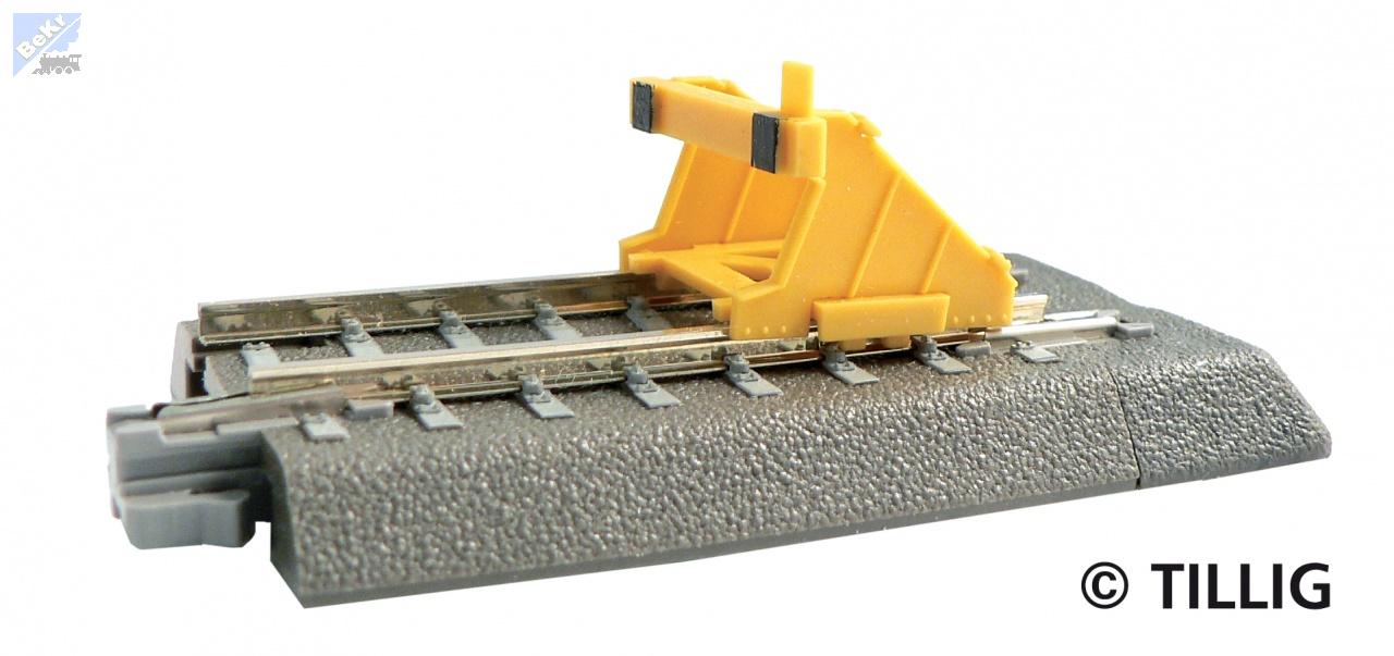 Tillig 83700 Kolejová koncovka na betonových pražcích s podložím, délka 43mm